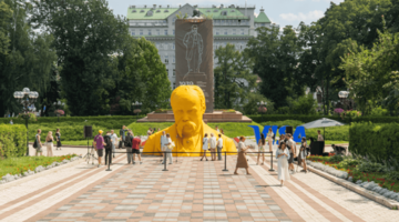 У Києві встановили інтерактивний бюст Тараса Шевченка